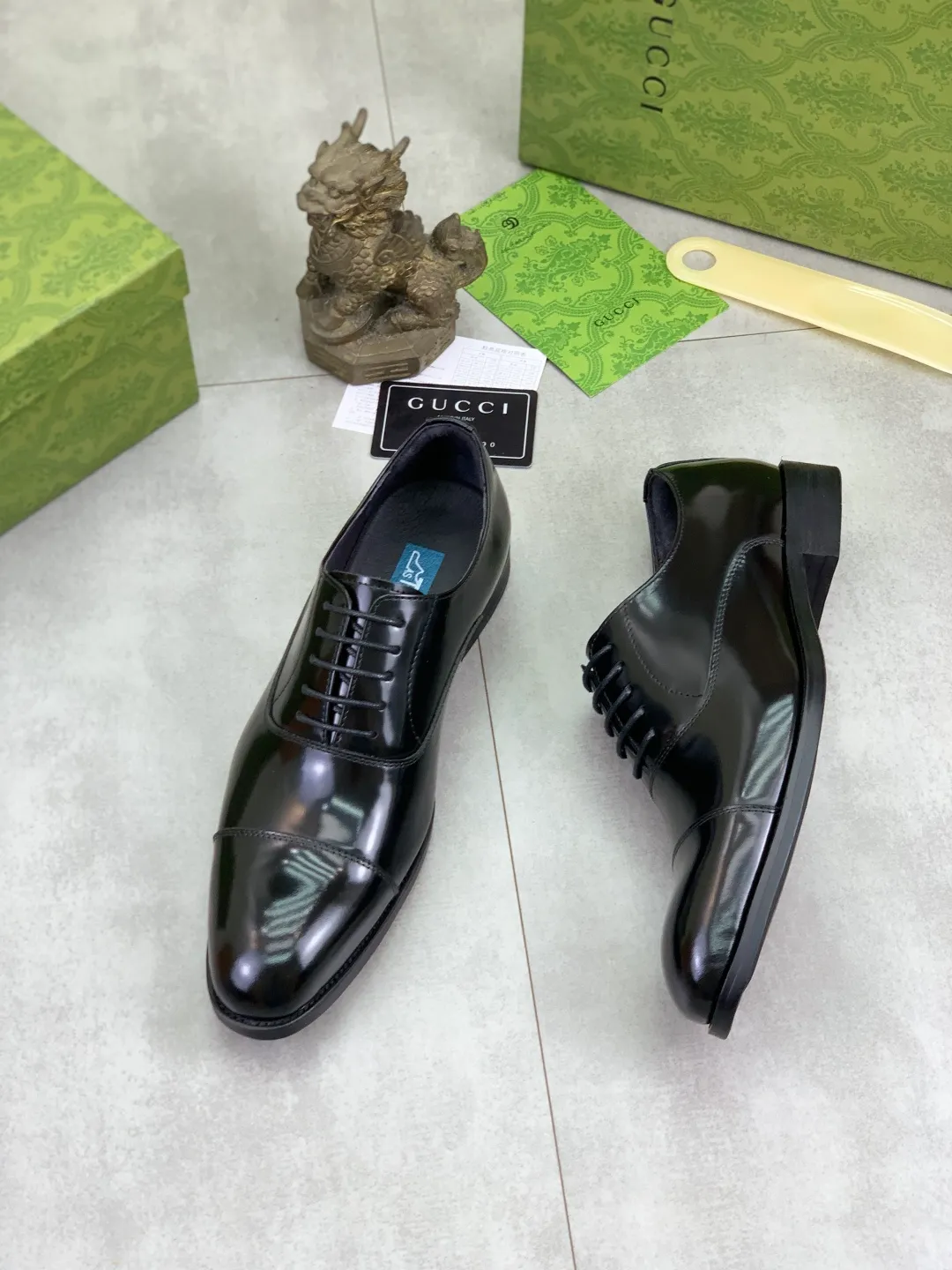 Men's Men's Shoes 💰P560 [New Style] 💰💎💎💎 [Gucci] GUCCI high-end men's formal business leather shoes, original order 1:1! Original imported high-end calfskin, original metal buckle, imported first-layer pigskin lining for feet, original high-end outsole, men's shoe size: 38-44
